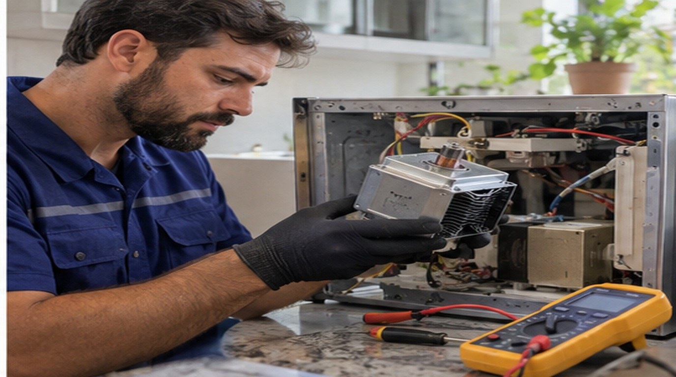Conserto de micro-ondas em Belém‑PA: troca do magnetron