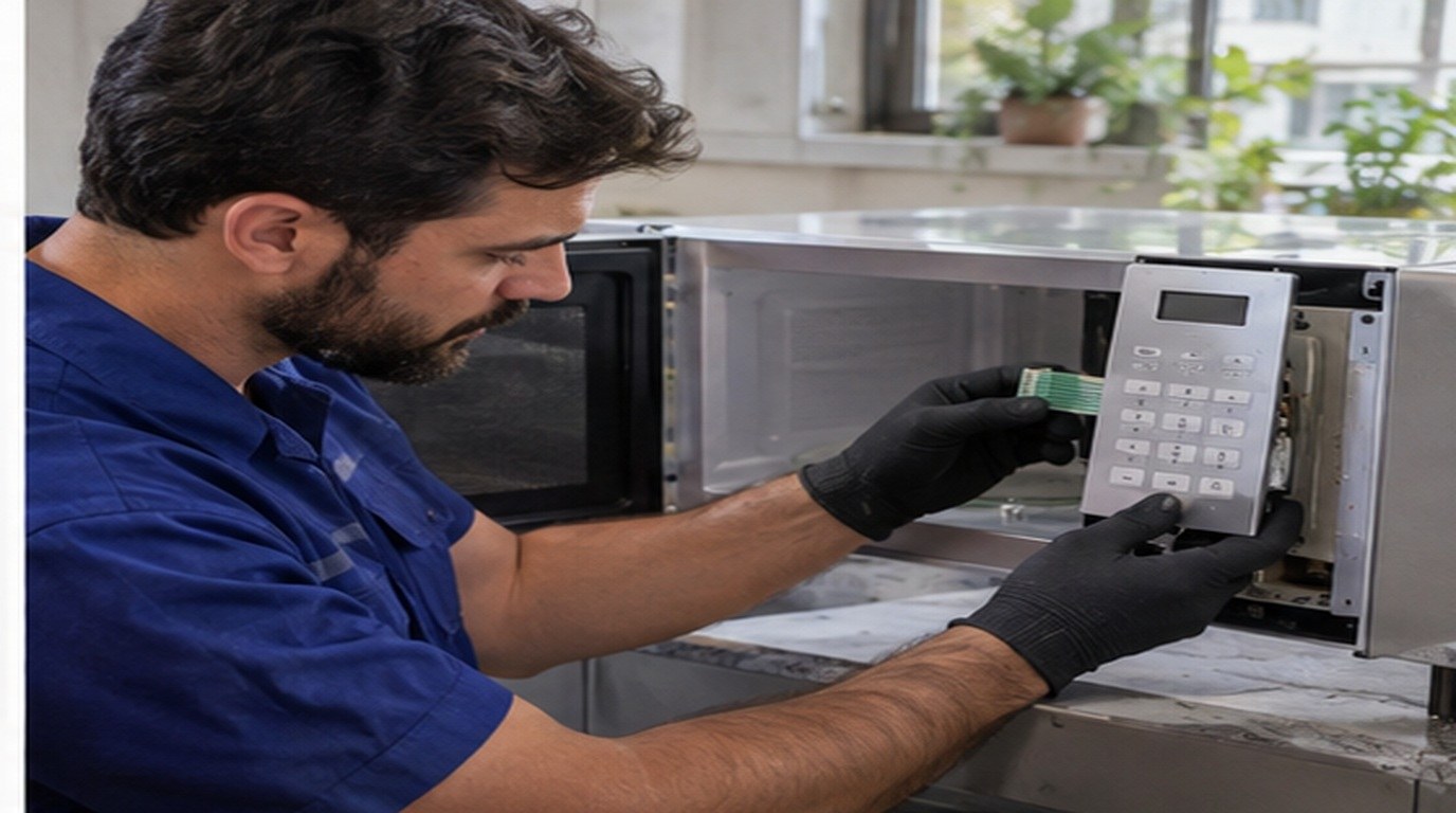 Conserto de micro-ondas em Belém‑PA: troca da membrana e do painel